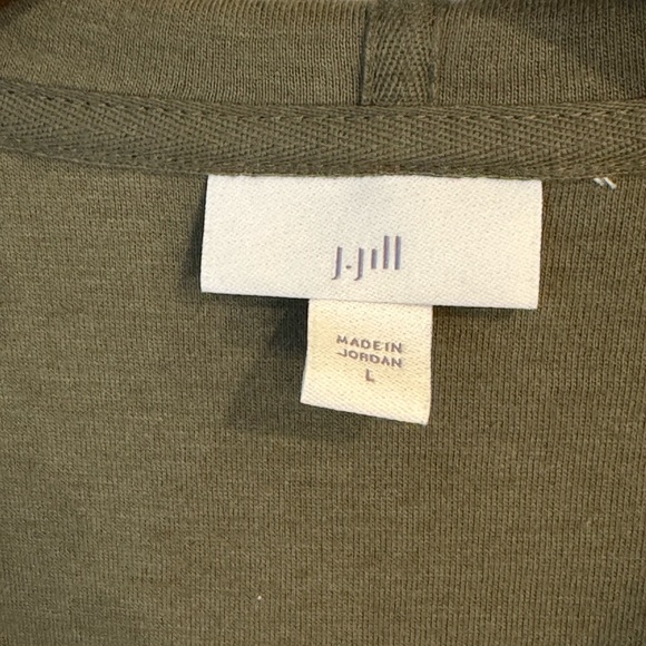 JJill Button Down Hoodie - Large, Sage - Picture 10 of 11